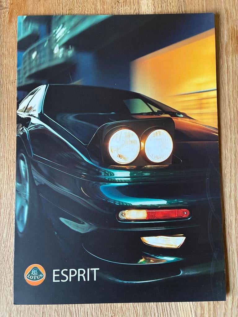 Lotus Esprit brochure, Ophalen of Verzenden, Zo goed als nieuw, Overige merken