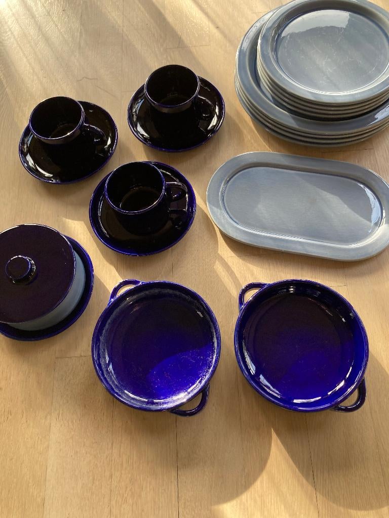 Ontbijtservies, stoneware 1750, made in Germany, Verzenden, Aardewerk, Wedgwood, Bord(en)