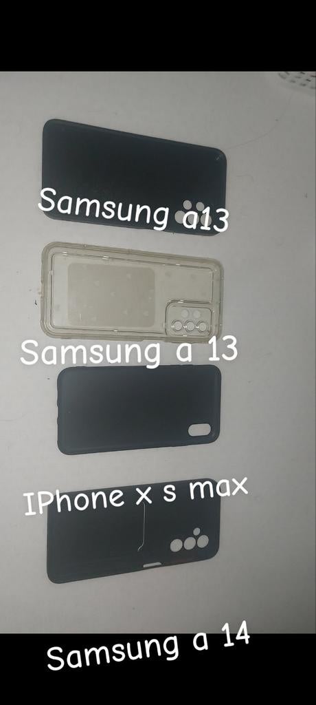 Telefoonhoesjes voor Samsung A13, A14 en iPhone XS Max, Ophalen