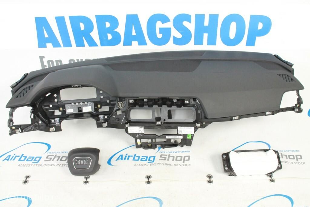 Airbag set - Dashboard 4 spaak zwart Audi Q5 (2018-heden), Gebruikt, Ophalen of Verzenden