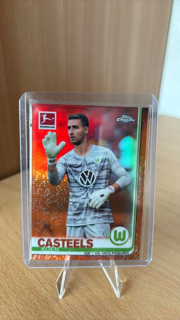 Koen Casteels - /25 - Wolfsburg - Topps Chrome, Verzamelen, Ophalen of Verzenden, Zo goed als nieuw, Buitenlandse clubs, Spelerskaart