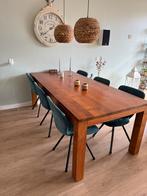 Teak houten tafel, Teakhout, 200 cm of meer, Zo goed als nieuw, Vijf personen of meer