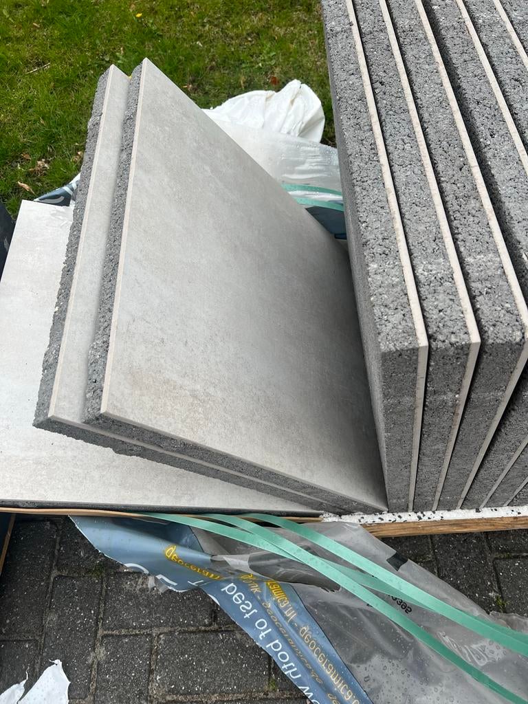Nieuwe Keramische tegels Evoque 60x60x4 cm, Tuin en Terras, Tegels en Klinkers, Ophalen, Nieuw, Keramiek, Terrastegels
