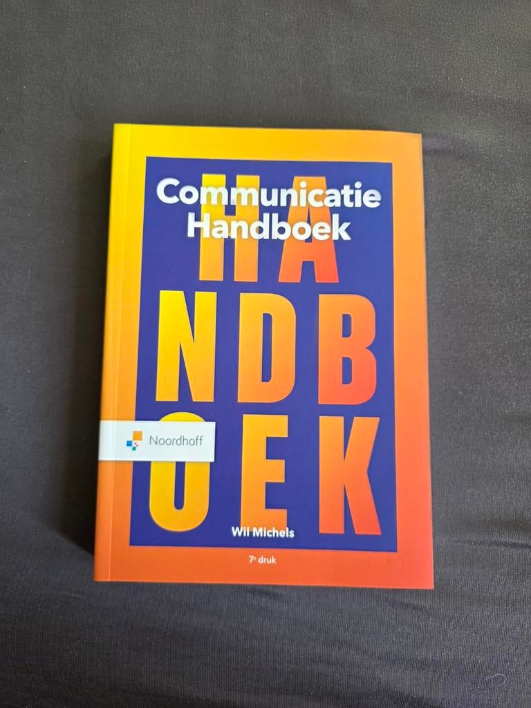Communicatie Handboek - Wil Michels (7e druk), Boeken, Wil Michels, Zo goed als nieuw, Gamma, HBO