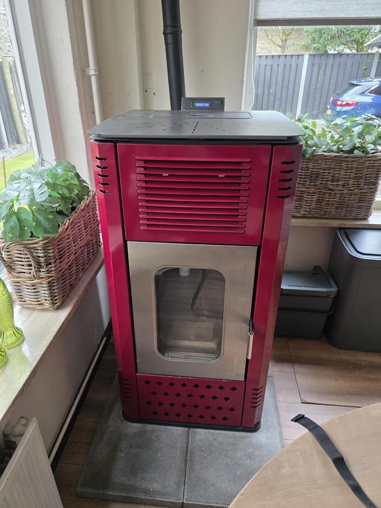 Senko P20 WATER+AIR pellet kachel met CV aansluiting, Ophalen, Gebruikt, Pelletkachel, Vrijstaand
