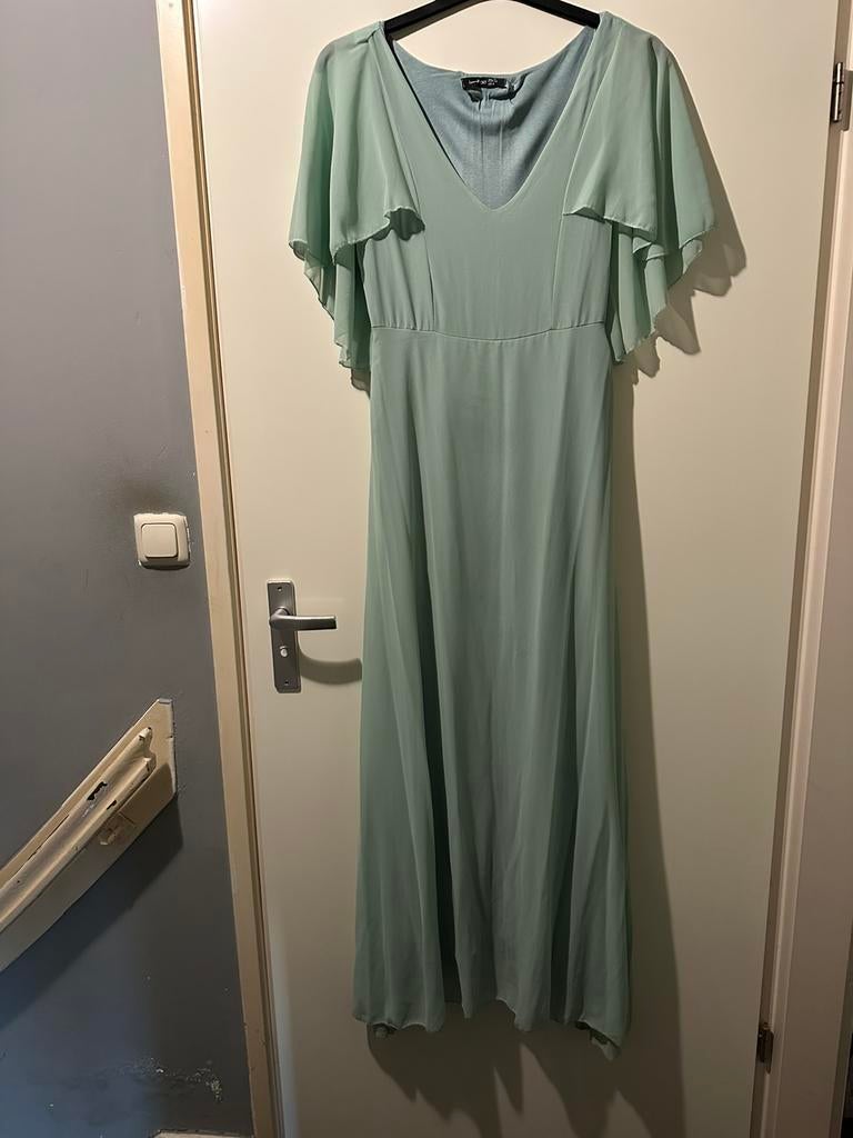 Laatste ‼️ mooie lange turquoise galajurk te koop nieuw ‼️‼️, Maat 38/40 (M), Galajurk, Blauw, Nieuw