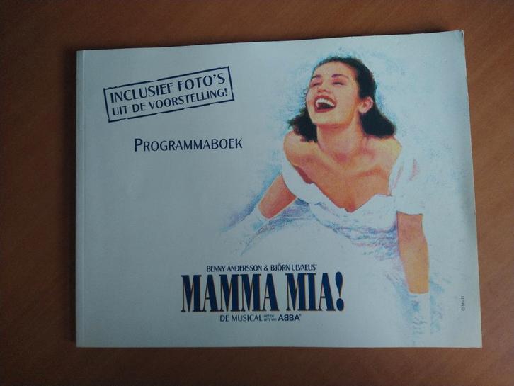 Programmaboek. Mamma Mia ! -De musical met de hits van ABBA, Boeken, Kunst en Cultuur | Dans en Theater, Zo goed als nieuw, Ballet of Musical