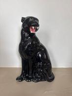Zwarte porseleinen panter 58cm hoog, Ophalen, Gebruikt, Dier