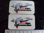 2x ruit sticker squadron 322 leeuwarden logo papegaai, Verzamelen, Verzenden, Zo goed als nieuw, Bedrijf of Vereniging
