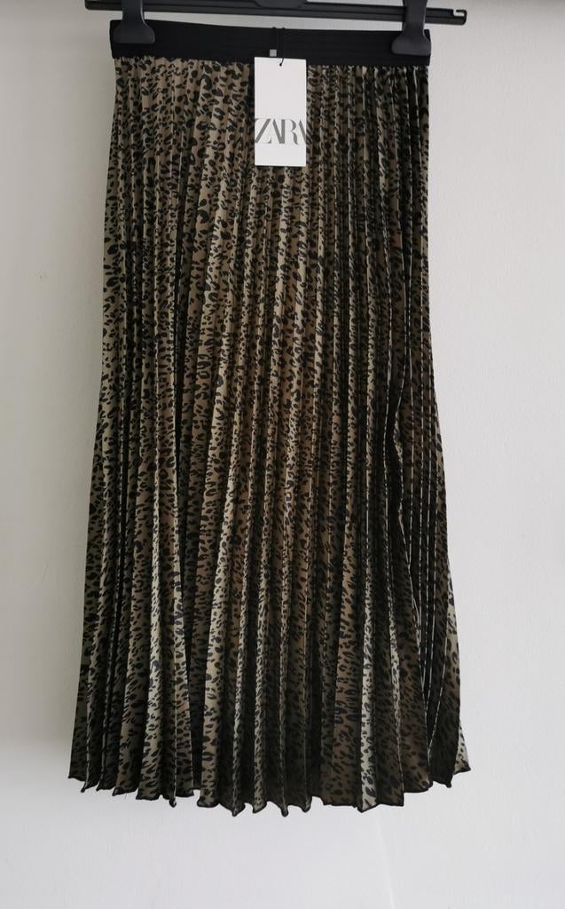 ZARA plisserok met dierenprint mt. S, Verzenden, Zara, Nieuw, Maat 36 (S)