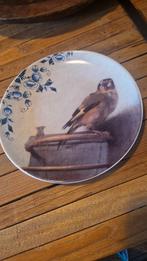 Heinen Delfts Blauw bordje "het puttertje", Ophalen of Verzenden