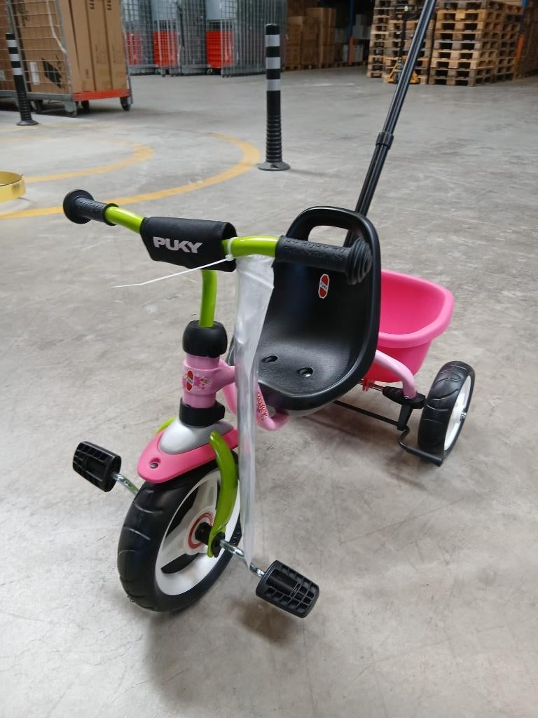 Puky driewieler met afneembare duwstang Touring roze cat 1S, Ophalen of Verzenden, Nieuw, Loopfiets
