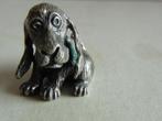 Miniatuur zilver FB6 hond puppy zilveren miniaturen, Verzenden, Zilver