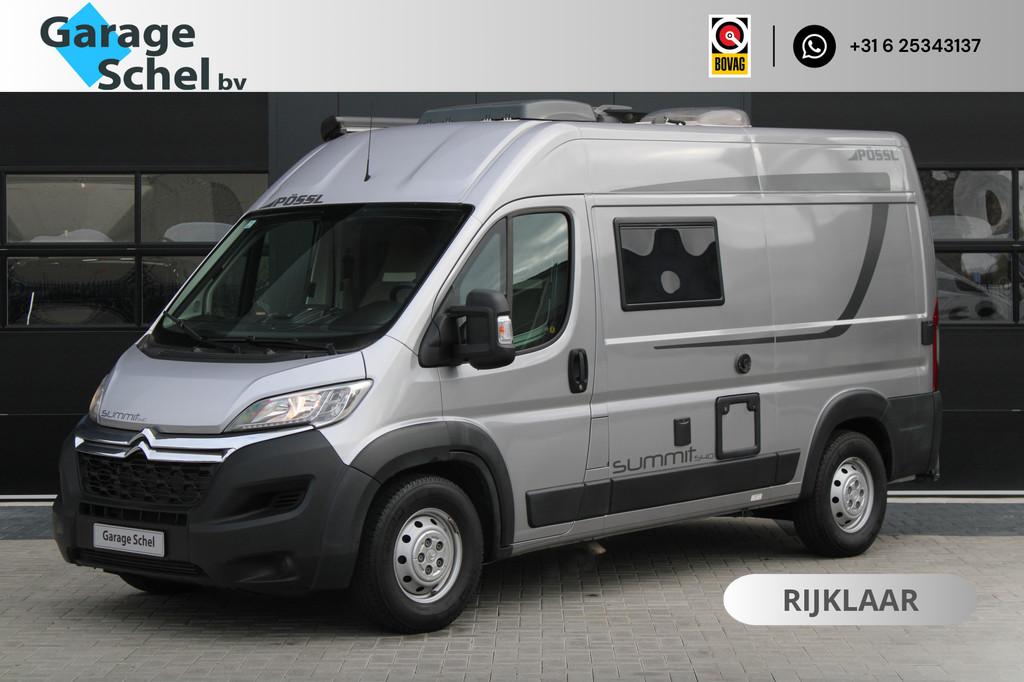 Pössl SUMMIT 540 - Airco - Fietsendrager - Cruise - Camera, Buscamper of Camperbus, Navigatie, Bedrijf, Luifel