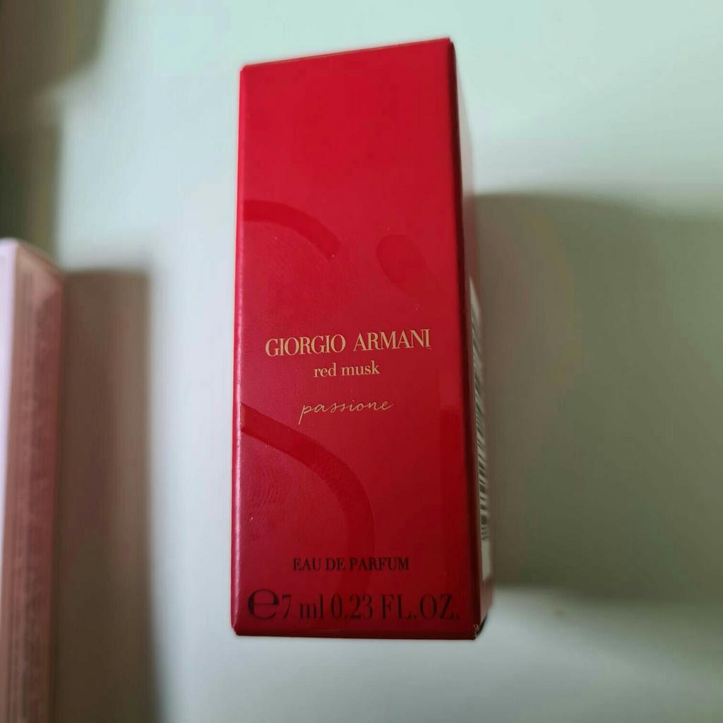 Armani si red musk passione eau de parfum miniatuur 7ml, Ophalen of Verzenden, Nieuw