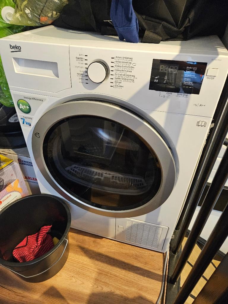 Wasdroger, Witgoed en Apparatuur, Wasdrogers, Ophalen, 6 tot 8 kg, Gebruikt, 85 tot 90 cm