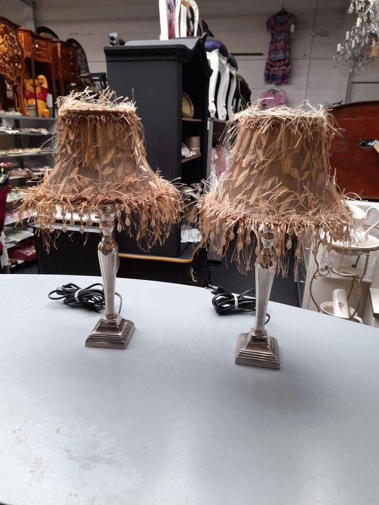 Barok lampen kappen 45.00 p.s nog 2 x, Ophalen of Verzenden, Zo goed als nieuw, Rechthoekig, Minder dan 25 cm