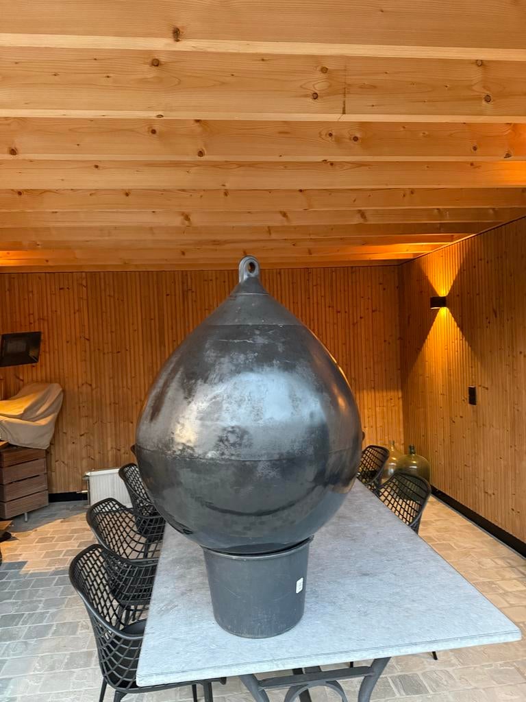 Bal fender, 70 cm diameter, zwart, gebruikt, Ophalen of Verzenden, Gebruikt