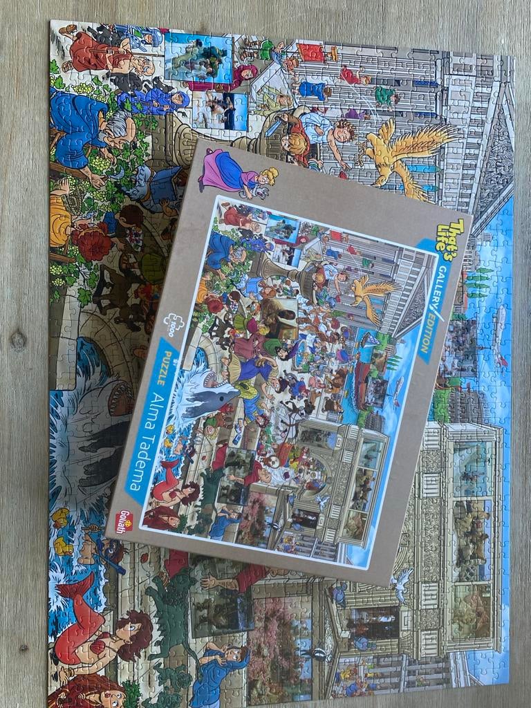 legpuzzel - Alma Tadema - 1000 stukjes, Ophalen of Verzenden, 500 t/m 1500 stukjes, Zo goed als nieuw, Legpuzzel