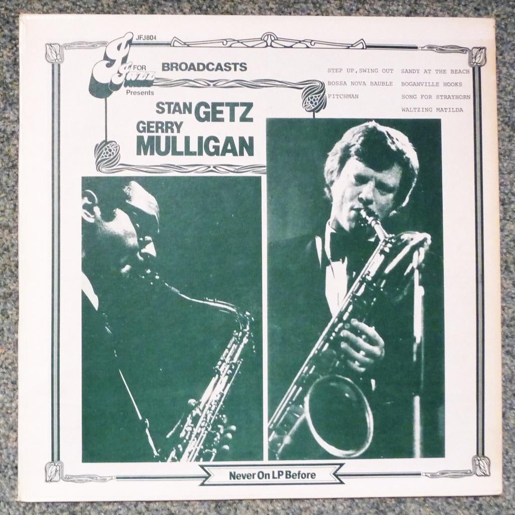Stan Getz and Gerry Mulligan – Jazz for Broadcasts, Cd's en Dvd's, Vinyl | Jazz en Blues, Ophalen of Verzenden, Gebruikt, 12 inch