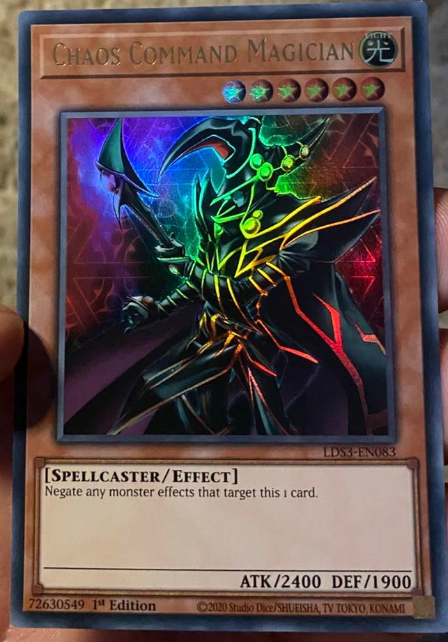 Yu-Gi-Oh! Chaos Command Magician LDS3 1st Ed !, Hobby en Vrije tijd, Verzamelkaartspellen | Yu-gi-Oh!, Ophalen of Verzenden, Zo goed als nieuw