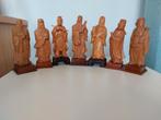 CHINEES 7 BUXUSHOUT SAGA UITGESNEDEN FIGUREN, Ophalen of Verzenden