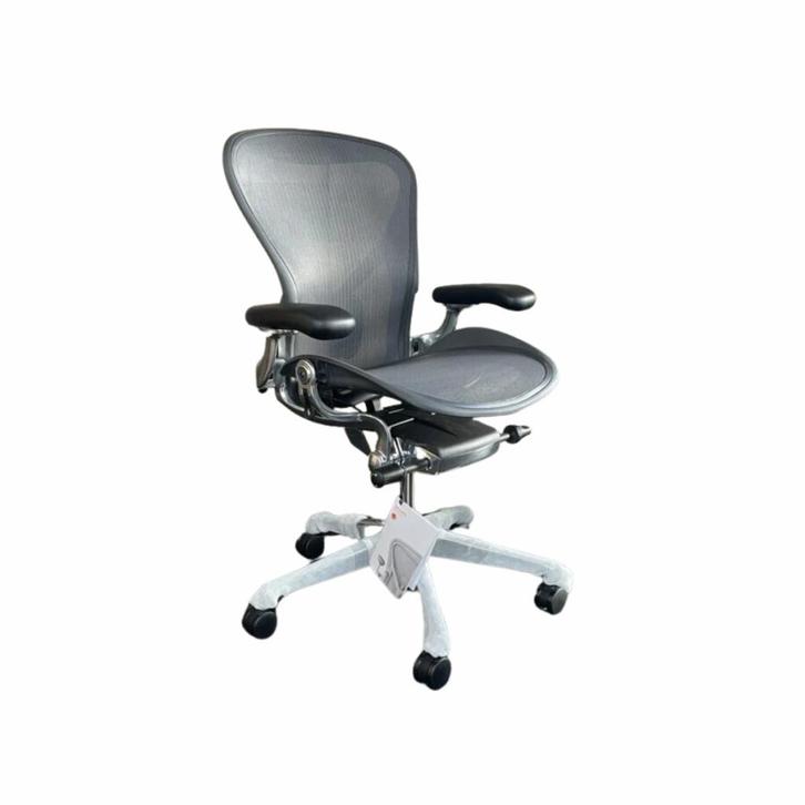 Herman Miller Aeron B bureaustoel Remastered Chroom, Huis en Inrichting, Bureaustoelen, Nieuw, Bureaustoel, Grijs, Ergonomisch