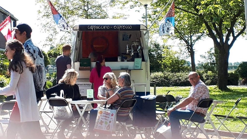 Koffie aanhangwagen, Ophalen, Gebruikt