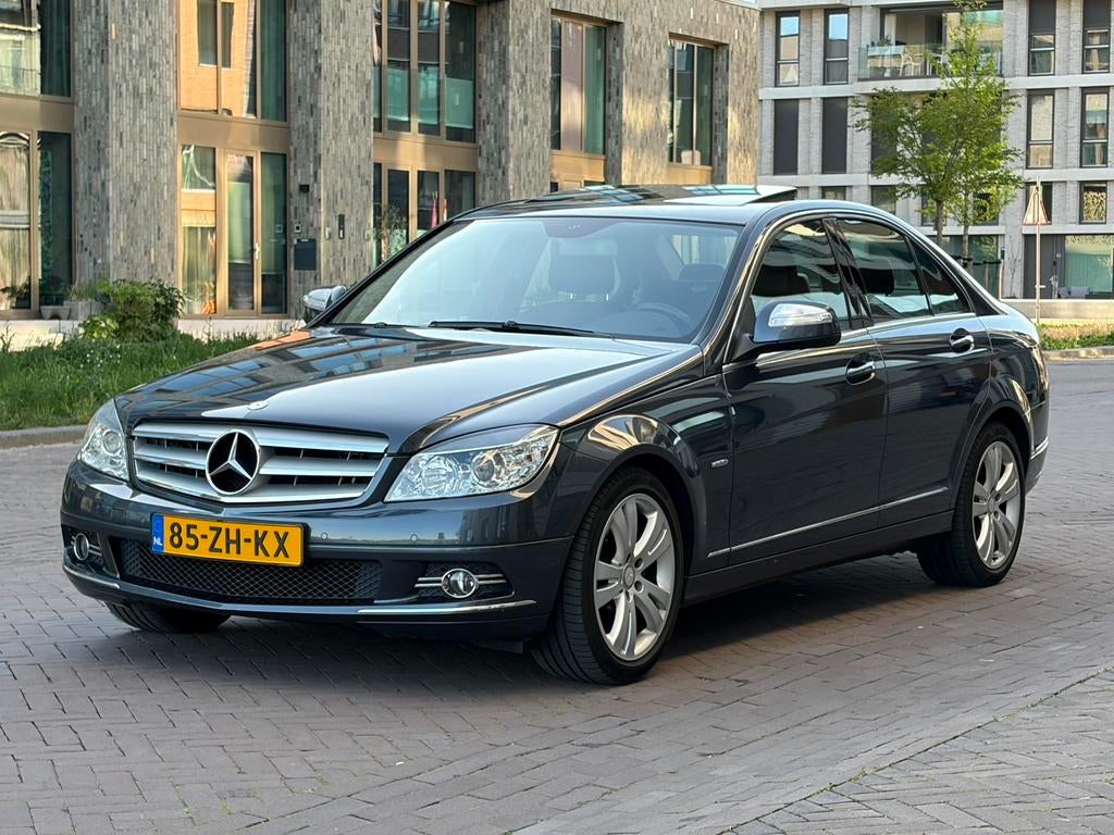 Mercedes C200 Kompressor Automaat NAP Schuifdak, Achterwielaandrijving, 1800 kg, Zwart, 4 cilinders