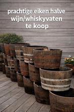 Halve eiken wijnvaten /whiskyvaten ., Ophalen, Rond, Hout