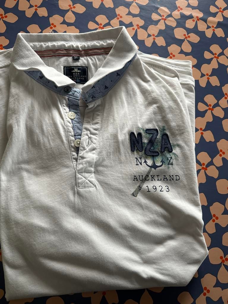 Witte polo NZA Auckland 3XL, Ophalen of Verzenden, Gedragen, Overige maten, Wit