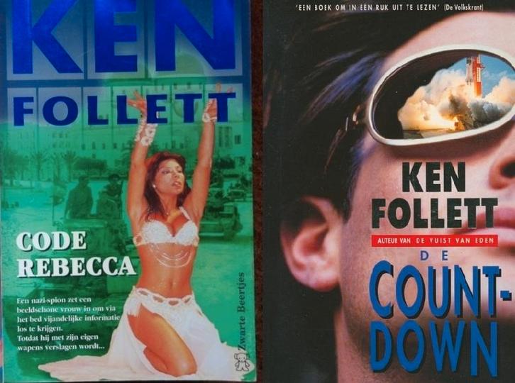 2x Ken Follett (Code Rebecca + de Countdown), Boeken, Thrillers, Gelezen, Europa overig, Ophalen of Verzenden