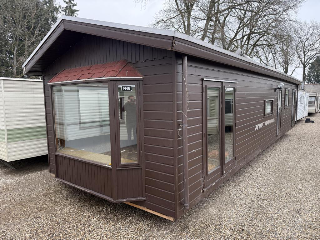 Continental Chalet 12.10 x 3.70 m Winterhard, Caravans en Kamperen, Stacaravans, Niet ingevuld, Niet ingevuld, Niet ingevuld