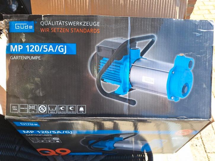 Gude Tuinpomp MP 120/5A/GJ - Krachtige Waterpomp, Tuin en Terras, Waterpompen, Zo goed als nieuw, Elektrisch, Besproeiingspomp