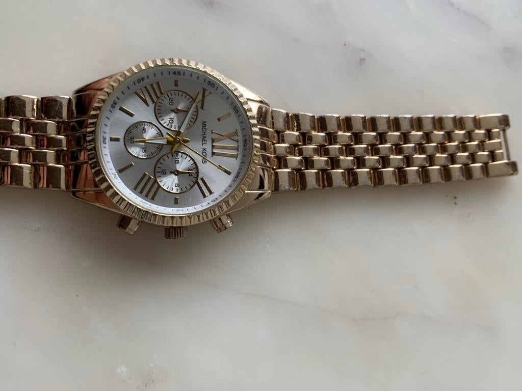 Michael kors horloge Goud, Sieraden, Tassen en Uiterlijk, Horloges | Dames, Ophalen of Verzenden, Zo goed als nieuw, Goud, Overige merken