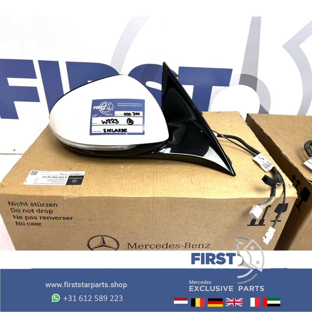 W223 S klasse AMG VOL OPTIE SPIEGEL RECHTS 360 CAMERA Merced, Auto-onderdelen, Spiegels, Gebruikt, -, Ophalen of Verzenden, -