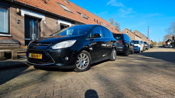 Ford C-Max 1.6 Scti Ecoboost 110KW 2012 Zwart, Auto's, Ford, Particulier, C-Max, Achteruitrijcamera, Adaptieve lichten, Airbags