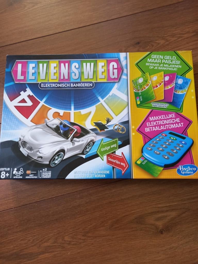 Levensweg Elektronisch Bankieren - Hasbro bordspel, Drie of vier spelers, Ophalen of Verzenden, Gebruikt, Hasbro Gaming