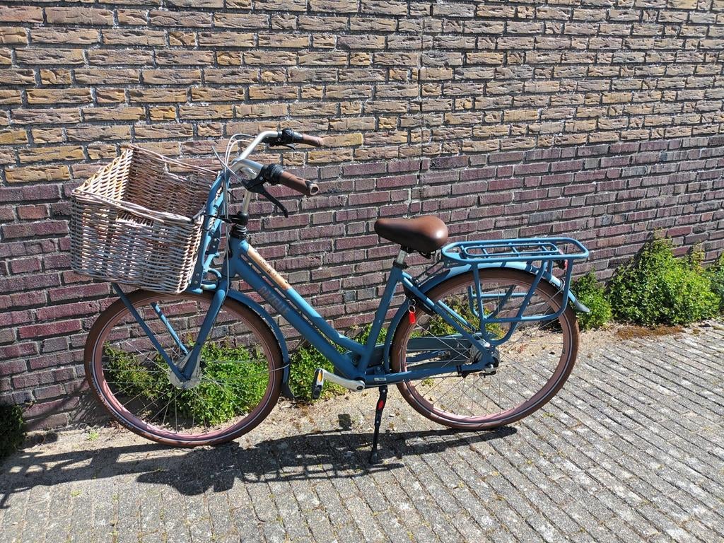 Gazelle Heavy Duty Transportfiets fiets blauw, Ophalen, Gebruikt, 47 tot 50 cm, Versnellingen