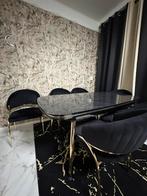 Set bankstel+ eettafel 6 stoelen en salontafel+ 2 tapijten, Ophalen of Verzenden