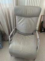 Leolux fauteuil met elektrische massagefunctie, Ophalen, Gebruikt, Leer, 75 tot 100 cm