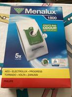 Menalux 1800 stofzuigerzakken met filter (5x), Witgoed en Apparatuur, Stofzuigers, Ophalen of Verzenden, Nieuw, Stofzak, Overige typen