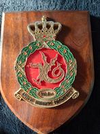 Vintage Houten Plaquette met Wapen en Draak, Antiek en Kunst, Ophalen of Verzenden