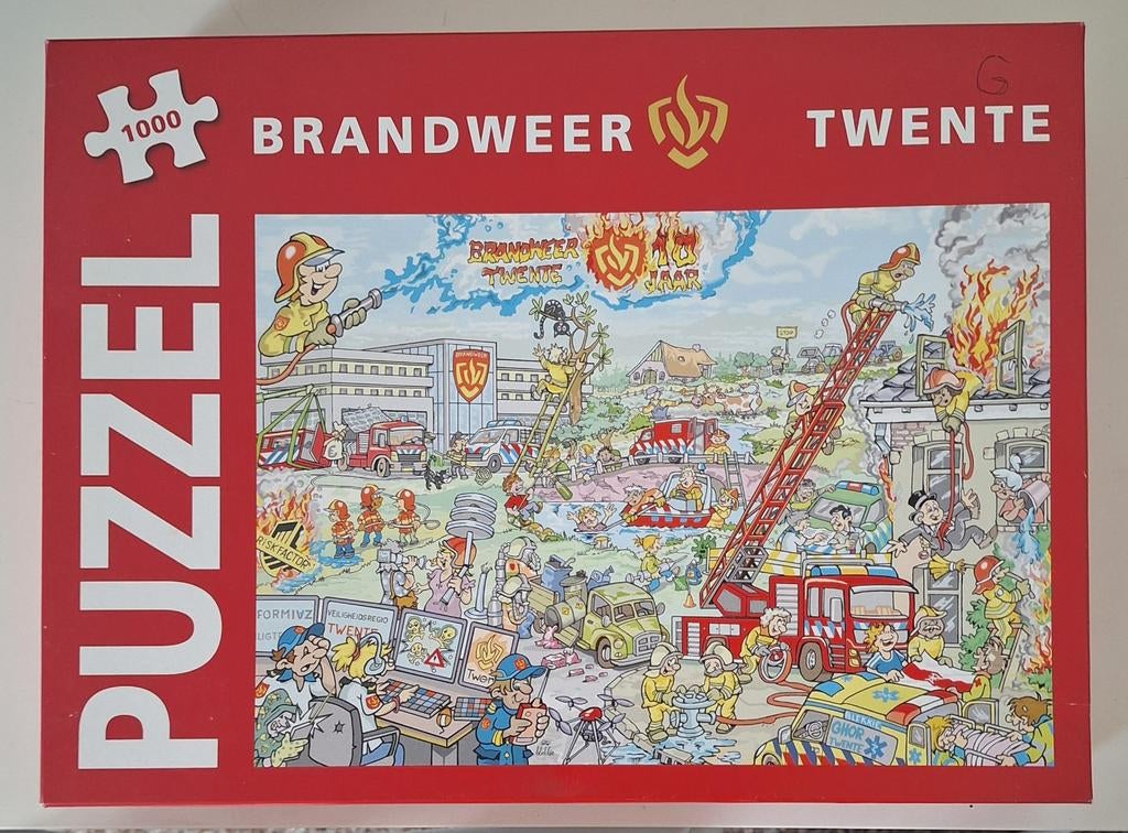 Leuke Brandweer Twente puzzel (1000 stukjes), Ophalen, 500 t/m 1500 stukjes, Gebruikt, Legpuzzel