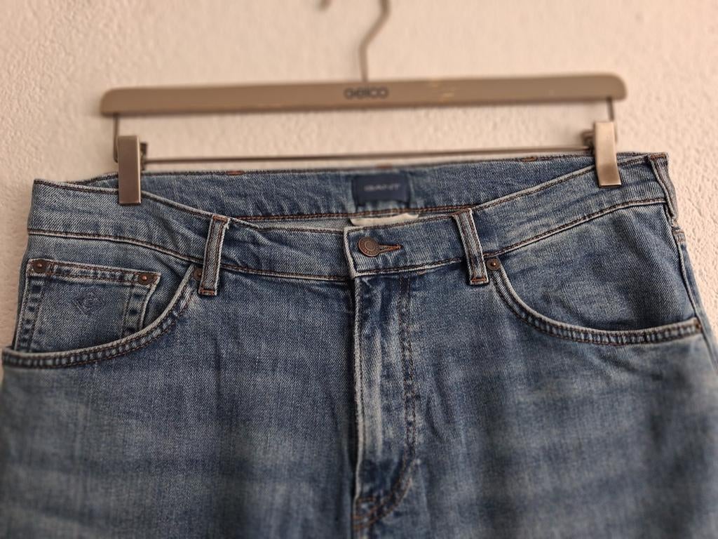 Gant Jeans W36/L34 - Zo goed als nieuw, Kleding | Heren, Spijkerbroeken en Jeans, W36 - W38 (confectie 52/54), Blauw, Ophalen of Verzenden