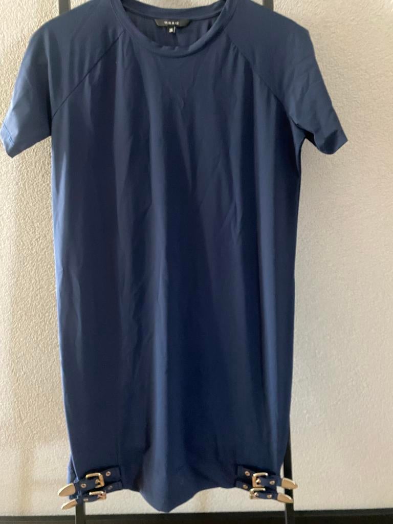 Nikkie jurk donkerblauw maat 36, Blauw, Ophalen of Verzenden, Zo goed als nieuw, Maat 36 (S)