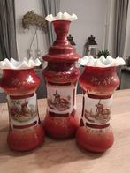 Antiek kaststel, rood/oranje, Ophalen of Verzenden