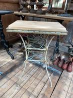 Oud Sierlijk Frans tafeltje bijzettafeltje smeedijzer, Ophalen