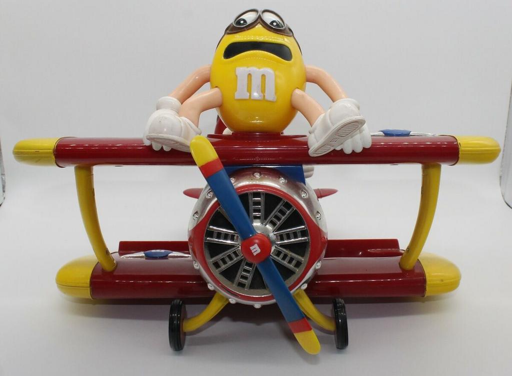 M & M vliegtuig dispenser , vintage, Verzenden, Reclamebord