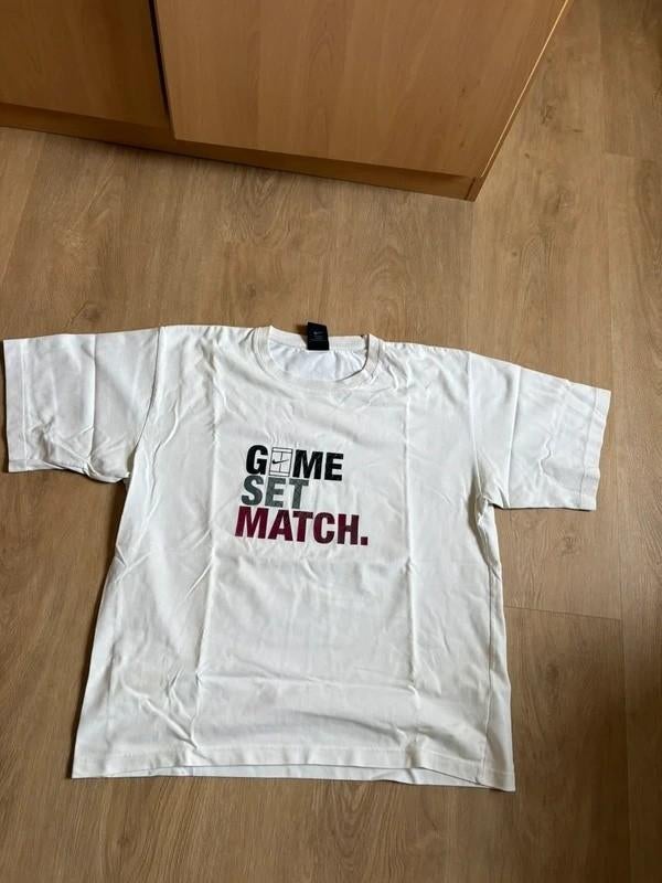 Vintage Nike Tennis T-Shirt, Kleding | Heren, Maat 52/54 (L), Verzenden, Wit, Nike